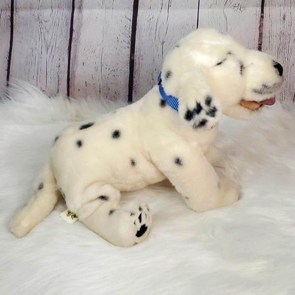 Realistic Dalmatian My Twinn Poseable Pets Collar & Metal Tag 19" Plush Stuffed - Picture 15 of 17